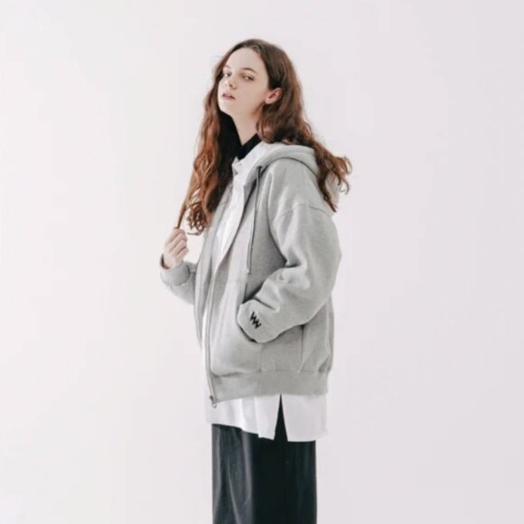 WV Project Grey Unisex Zip Up Hoodie - Picture 1 of 5